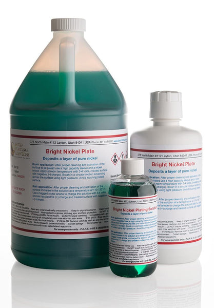 Bright Nickel Plating Solution - Bath or Brush