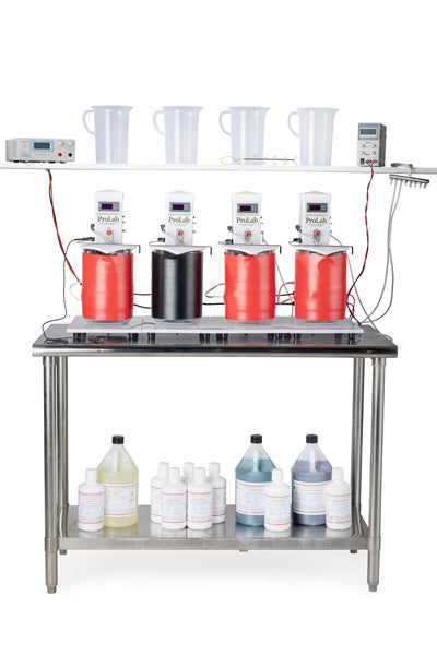 4M2: Four Module System for Plating Nickel and Gold onto Most Metals including Stainless Steel Using TriVal Gold Strike Activation
